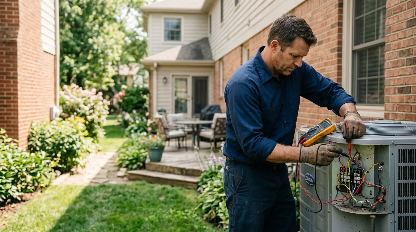 HVAC technician working near Santa Rosa, CA